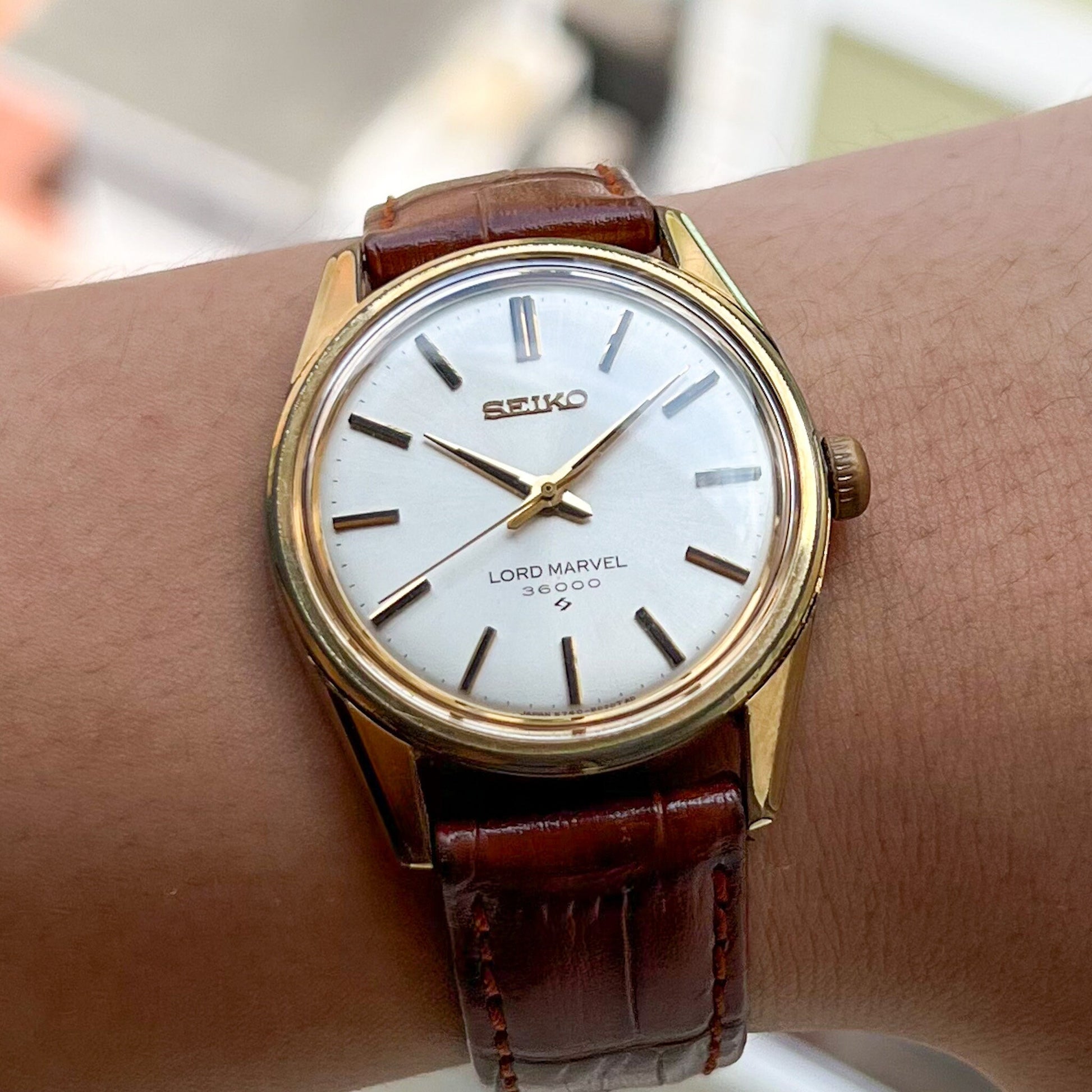 Sapphire Exhibition CaseBack For Seiko Lord Marvel 36000 5740-8000 See-thru 36000BPH Vintage Watch