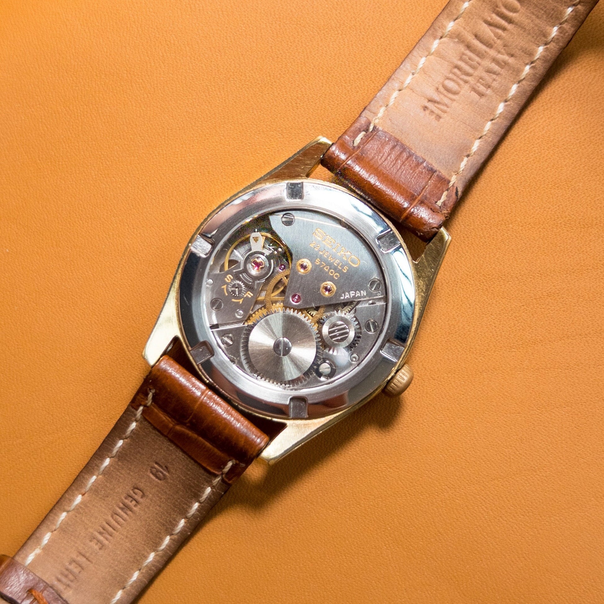 Sapphire Exhibition CaseBack For Seiko Lord Marvel 36000 5740-8000 See-thru 36000BPH Vintage Watch