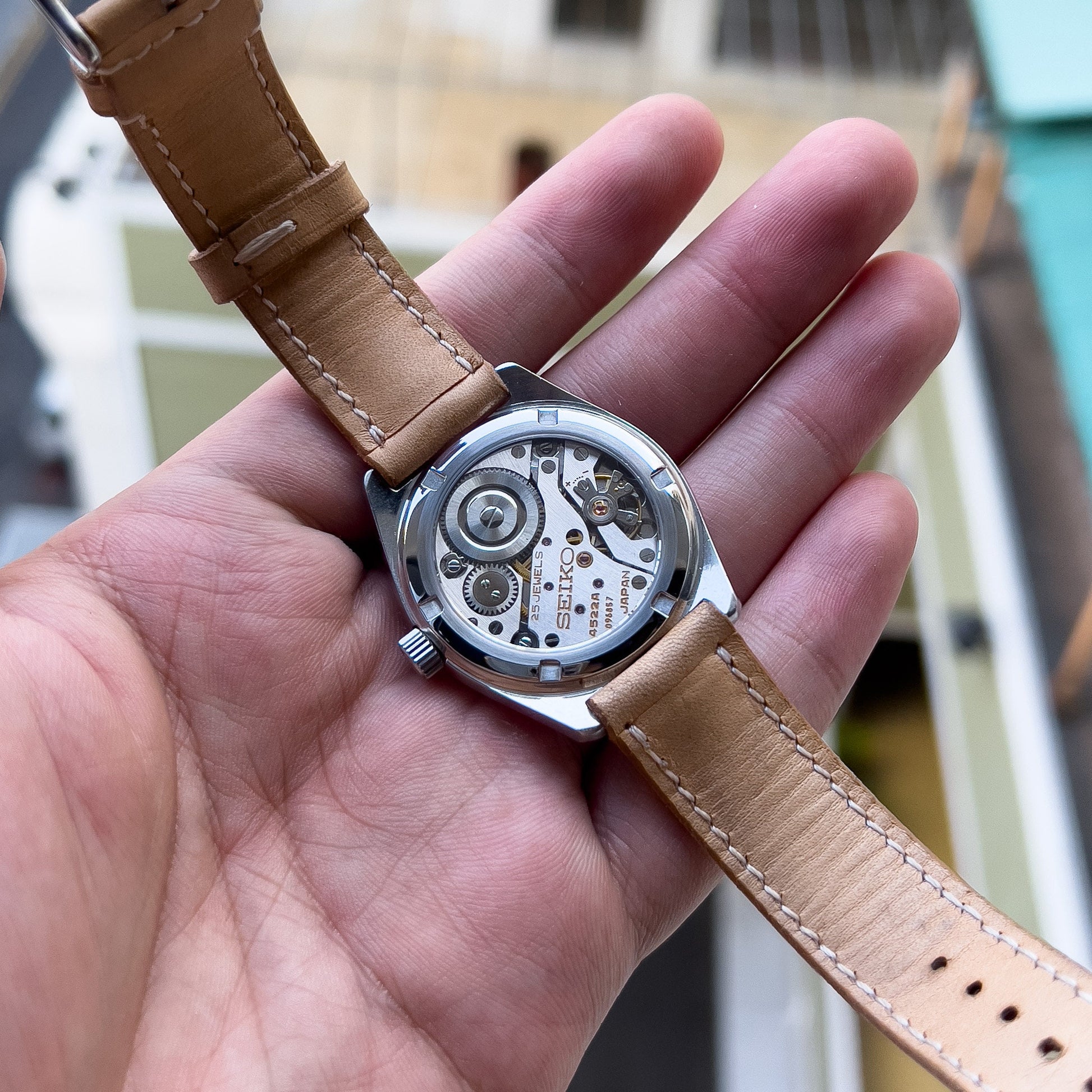 Sapphire Exhibition CaseBack For Grand Seiko & King Seiko 45KS 45GS 4520 4500 4502 4522 See-thru 36000BPH Vintage Watch