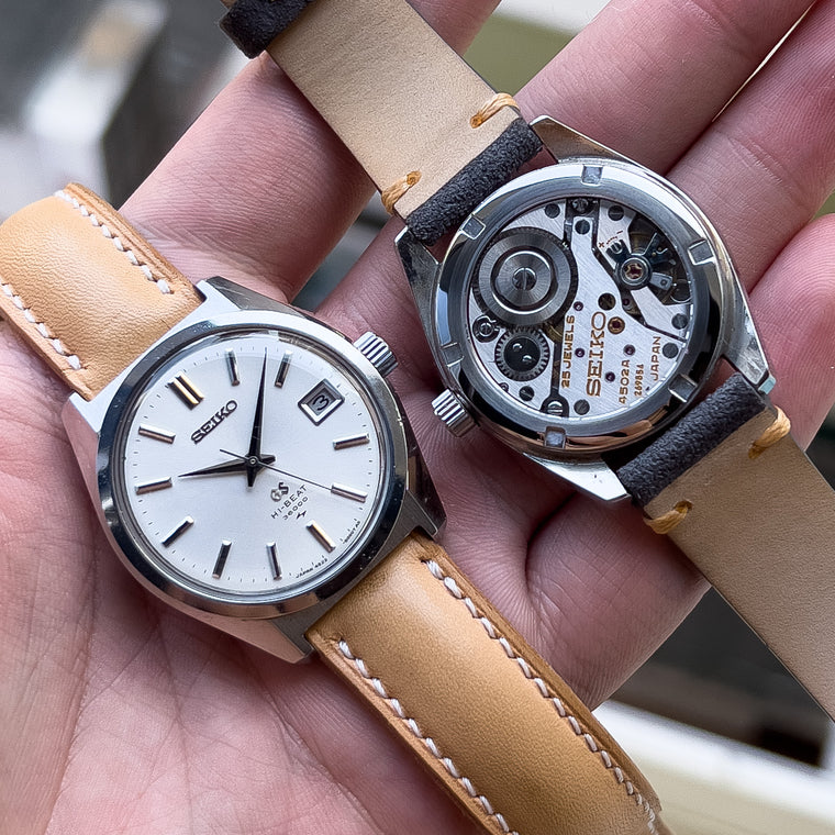 King and Grand Seiko 45KS 45GS Sapphire See-Thru Caseback Exhibition The Time Collective Co Custom Vintage
